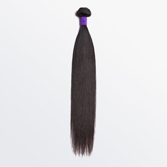 RicanHair 10-30 Inch 12A Premium Raw Indian Hair Straight #1B Natural Black ?One Bundle
